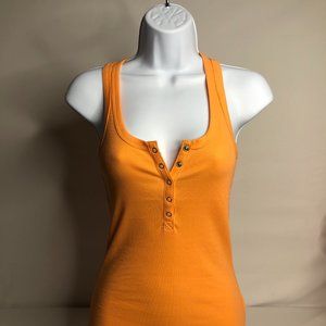 New Wild Fable Jovial Orange Racerback Tank with snap front closure (S)
